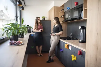 Küche im Coworking Space Rivvers Bochum-Milestone in Bochum Laer.