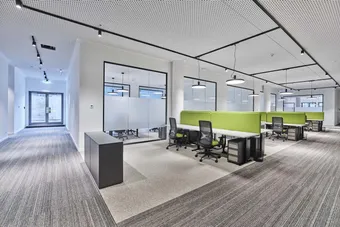 Coworking-Bereich bei Rivvers Marburg City in Marburg Innenstadt.